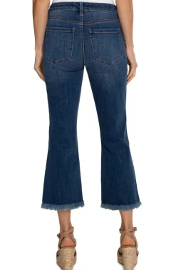 Liverpool Hannah Crop Flare Jean in Elkmont Denim