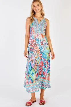 Lula Life RUMI Sleeveless Maxi in Lagoon