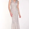 Lyman by Frank Lyman Dress in Nude Silver 242304U