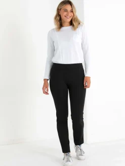 Marco Polo Ponte Pant in Black