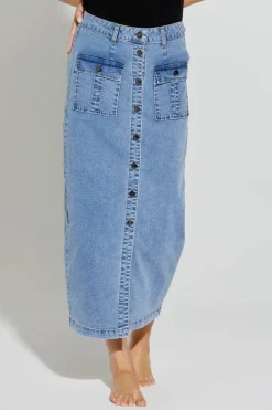 New London GINSBERG Skirt in Light Wash