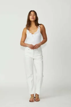 New London Jean DOVER in Washed White