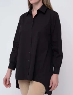 Ping Pong Everyday Poplin Shirt in Black