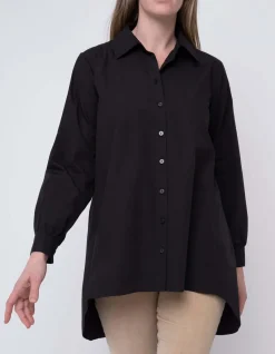Ping Pong Everyday Poplin Shirt in Black