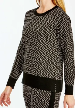 Ping Pong Kendall Pullover in Black Oatmeal