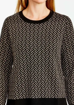 Ping Pong Kendall Pullover in Black Oatmeal