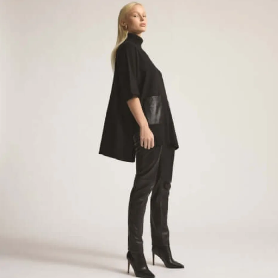 Raw by Raw Evelyn Cape in Jet Black