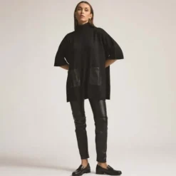 Raw by Raw Evelyn Cape in Jet Black
