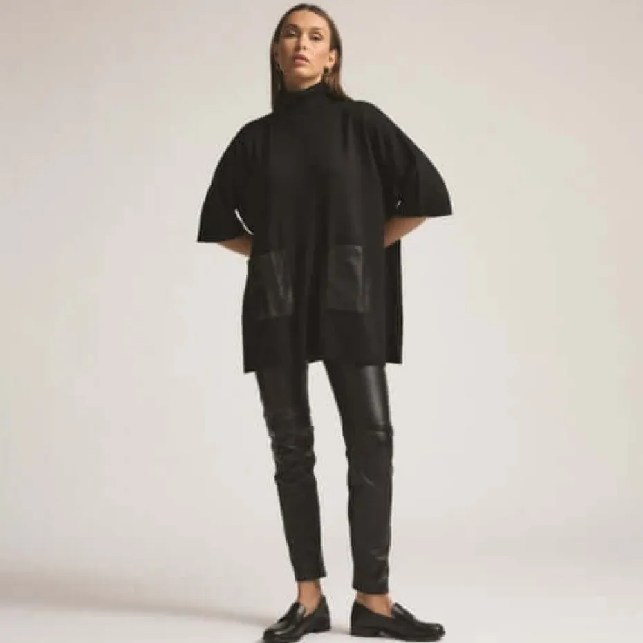 Raw by Raw Evelyn Cape in Jet Black