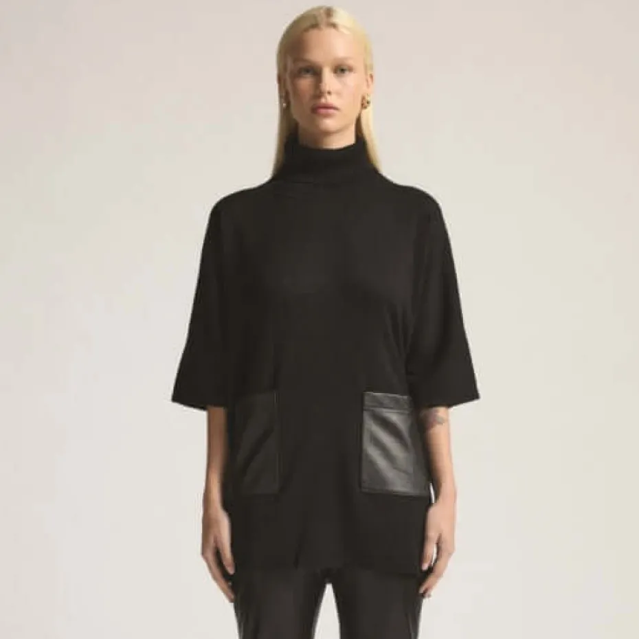 Raw by Raw Evelyn Cape in Jet Black
