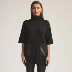 Raw by Raw Evelyn Cape in Jet Black