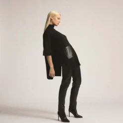 Raw by Raw Evelyn Cape in Jet Black