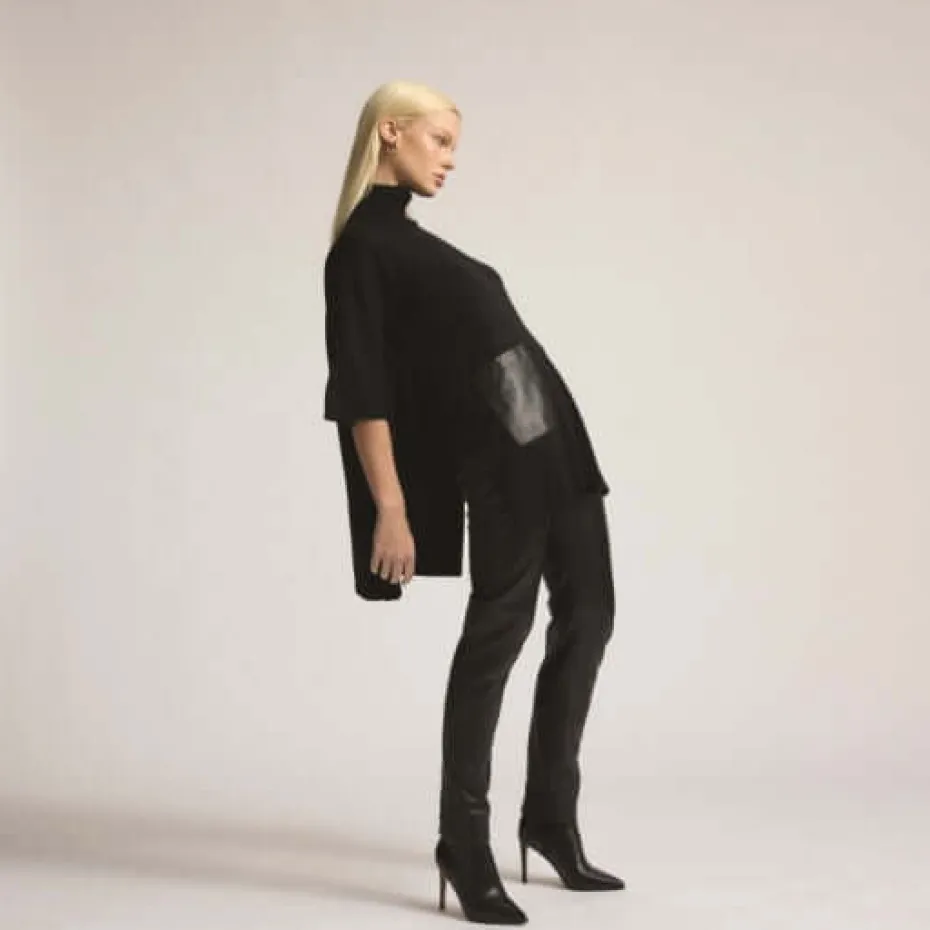 Raw by Raw Evelyn Cape in Jet Black