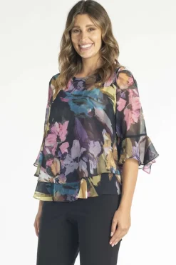 Renoma Chiffon Top in Brights