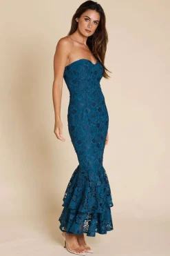 Romance Layla Maxi in Indigo Lace
