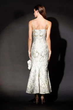 Romance Rose Frill Maxi in Cream