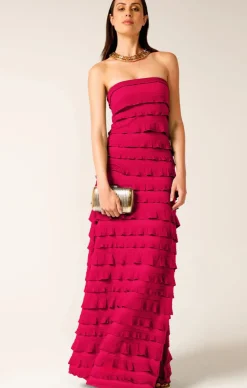 Sacha Drake Maddison Dress in Raspberry