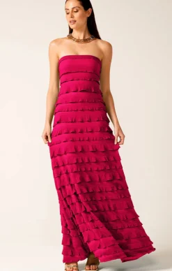 Sacha Drake Maddison Dress in Raspberry