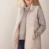 See Saw Boiled Wool Quilted Vest in Natural