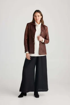 Shanty Corp Roma Jacket in Vintage Brown Leather