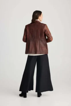 Shanty Corp Roma Jacket in Vintage Brown Leather