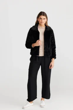 Shanty Corp Sofia Jacket in Black Wave