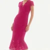 Signature by Joseph Ribkoff Lace Dress in Geranium 251714