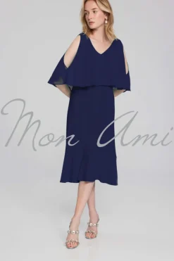 Signature by Joseph Ribkoff Flare Dress in Midnight 241706