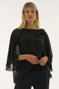 Signature by Joseph Ribkoff CascadeTop in Black 251739