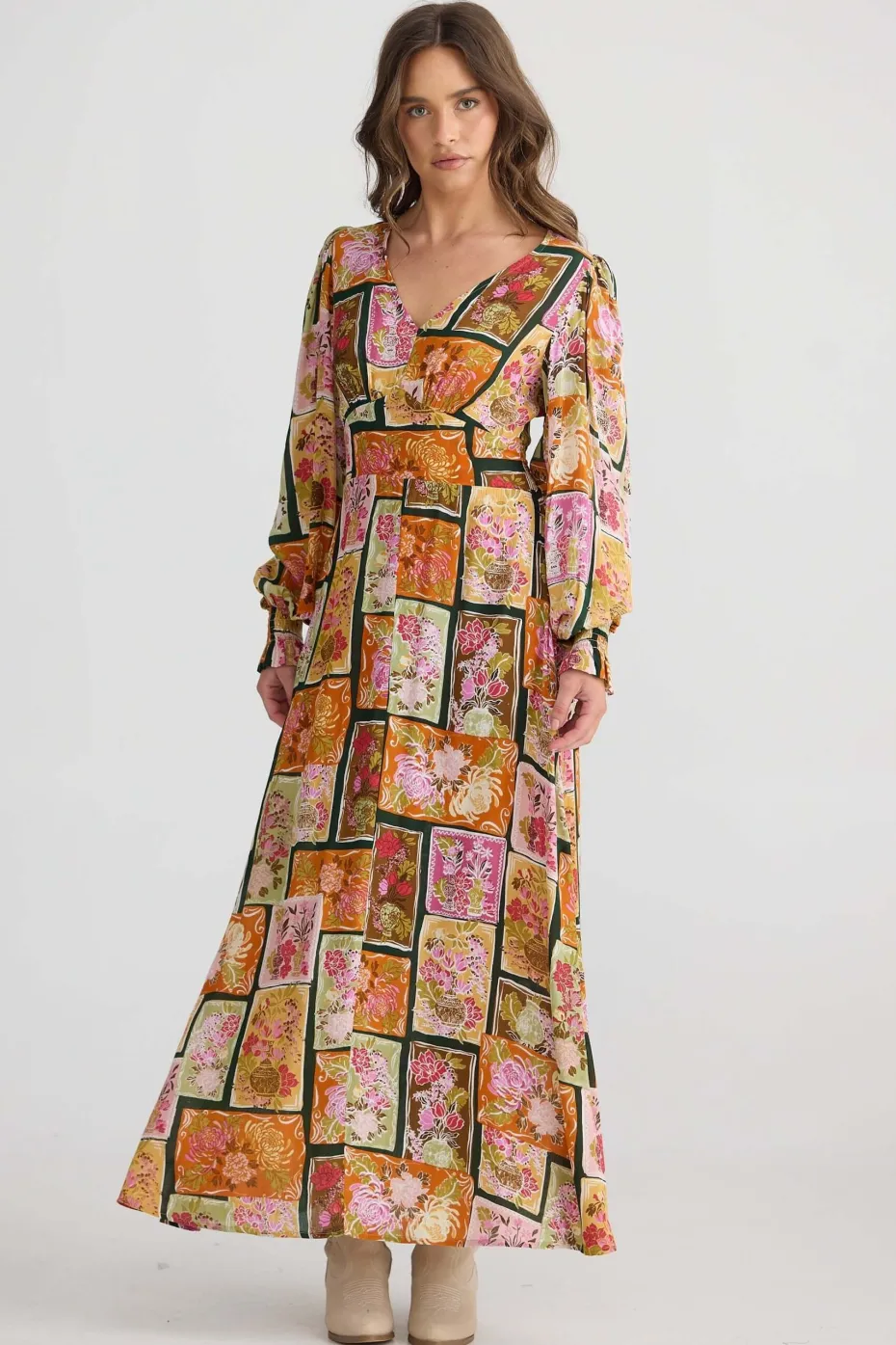 Talisman Ellie Dress in Postcard Petals