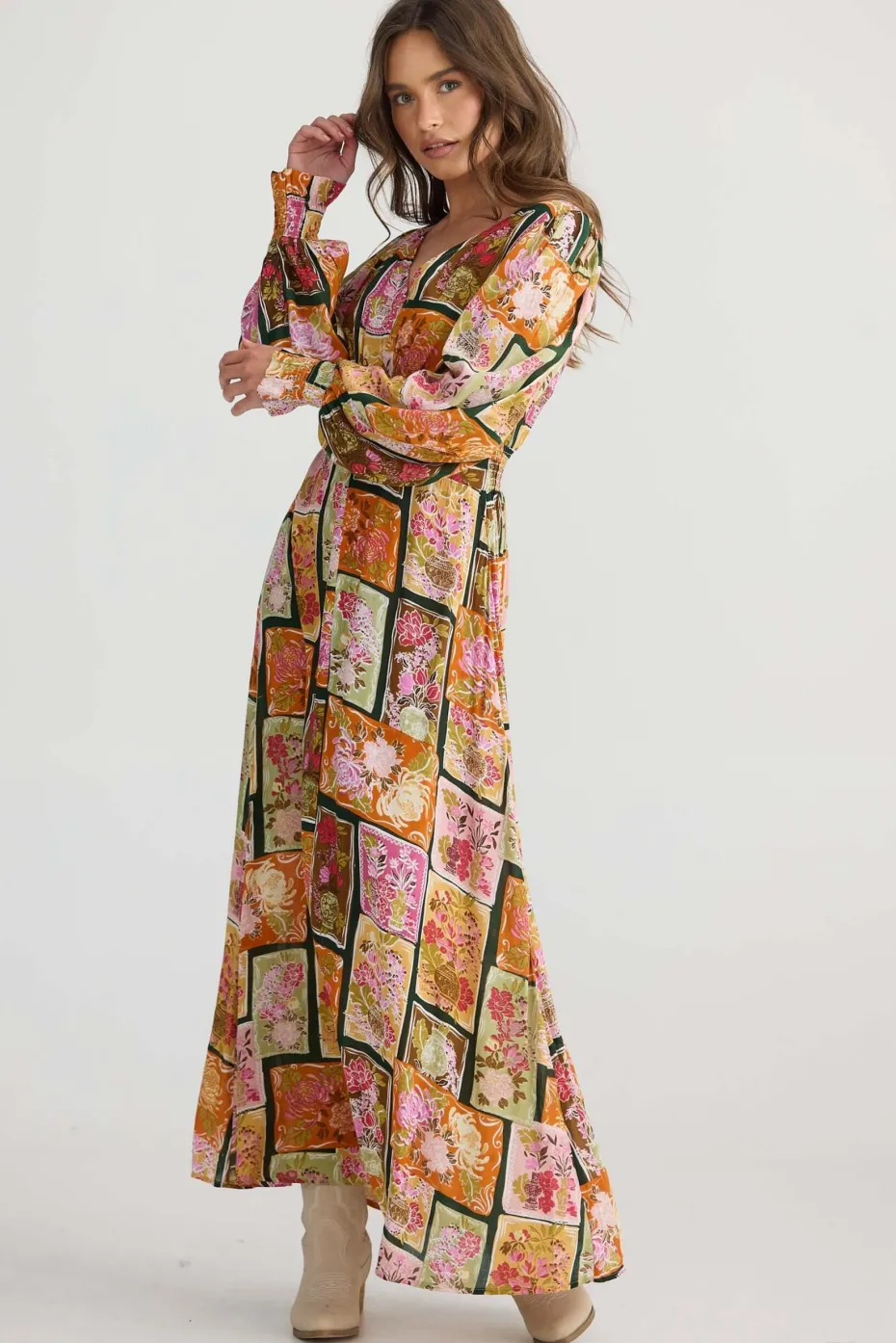 Talisman Ellie Dress in Postcard Petals