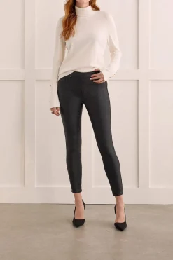 Tribal Audrey Caviar Glitz Pull On Skinny Ankle Pant in Black