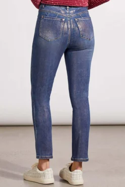 Tribal Sophia Curving Hugging Slim Ankle 28" Jean in Rose Gold