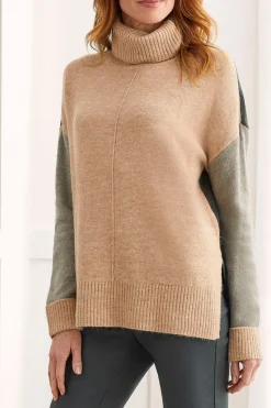 Tribal Turtle Neck Sweater in Nomad