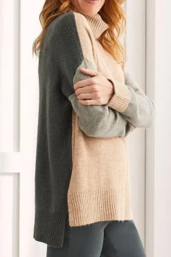 Tribal Turtle Neck Sweater in Nomad