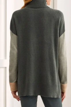 Tribal Turtle Neck Sweater in Nomad