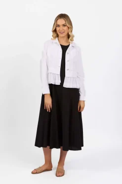 Vassalli Denim Jacket in White