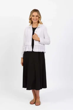 Vassalli Denim Jacket in White