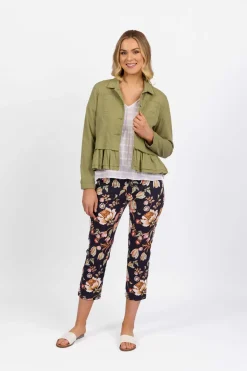 Vassalli Denim Jacket in Sage