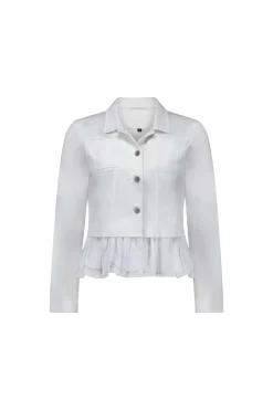 Vassalli Denim Jacket in White