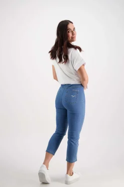 Vassalli Skinny Leg 7/8 Jean in Light Denim 271CS