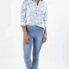 Vassalli Slim Leg 7/8 Jean in Ice 274
