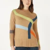 Zaket & Plover Road Map Jumper in Camel